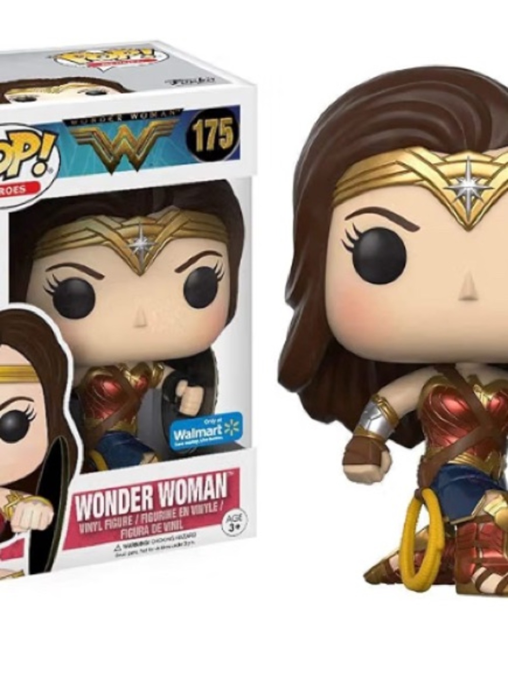 Funko Pop! Wonder Woman #175 Vinyl Figure - Red, Gold, Blue Vaulted
